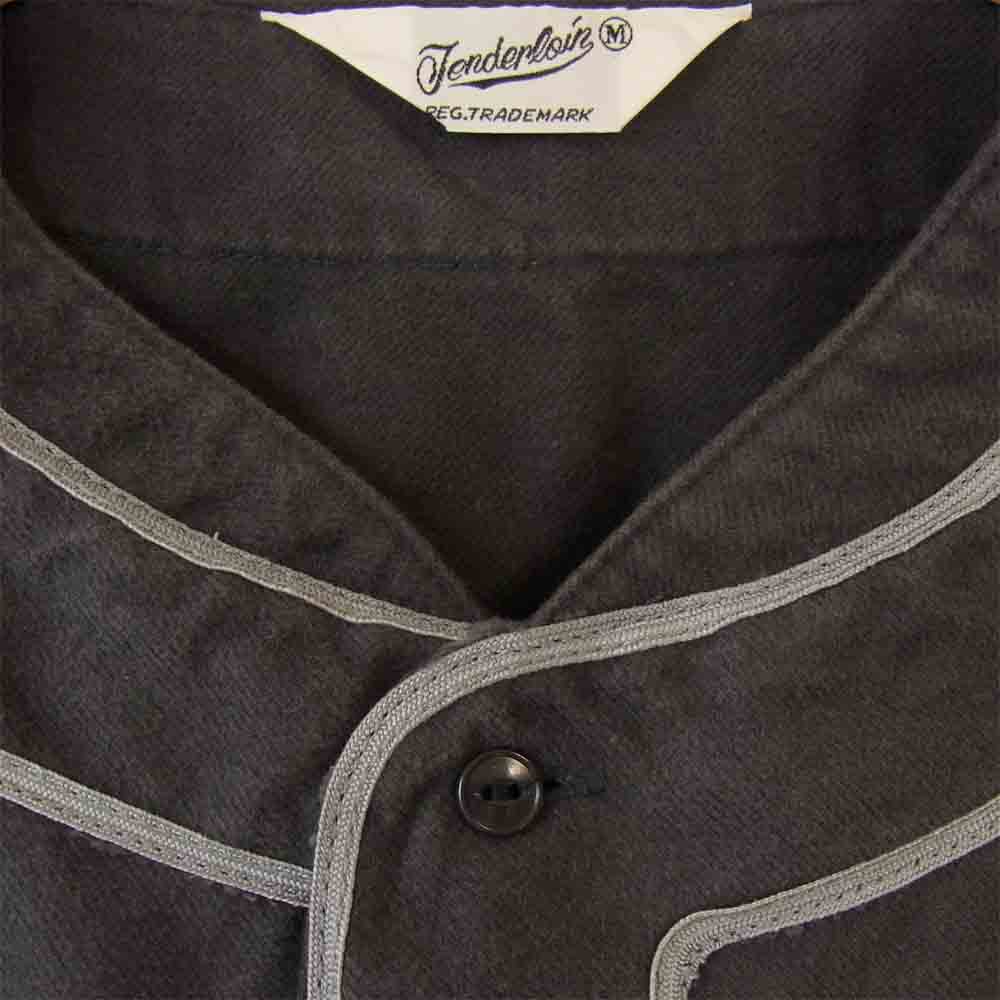 TENDERLOIN テンダーロイン 20AW BASEBALL SHT IF6WAS9!! ベースボール シャツ グレー系 M【美品】【中古】