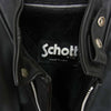 schott ショット ライナー付き シングル ライダース ジャケット ブラック系 40【中古】