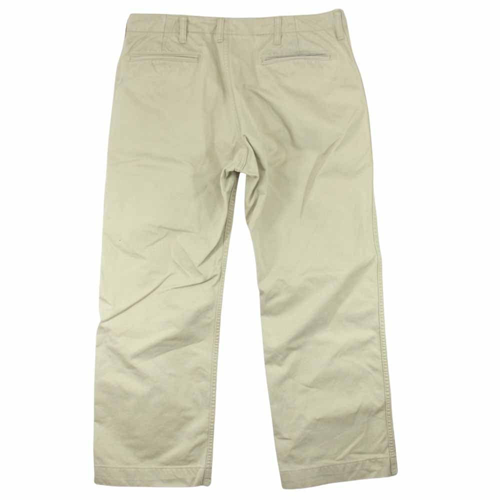 The REAL McCOY'S ザリアルマッコイズ ボタン フライ チノ パンツ トラウザー ベージュ系 サイズ表記無し【中古】
