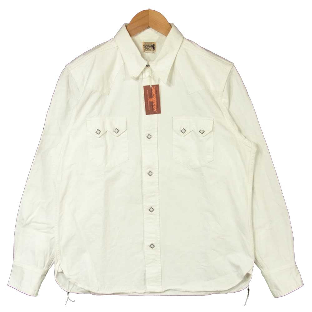 The REAL McCOY'S ザリアルマッコイズ WESTERN SHIRT ウェスタン 長袖 シャツ コットン 日本製 ホワイト系 17【中古】