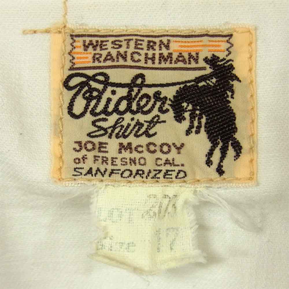 The REAL McCOY'S ザリアルマッコイズ WESTERN SHIRT ウェスタン 長袖 シャツ コットン 日本製 ホワイト系 17【中古】