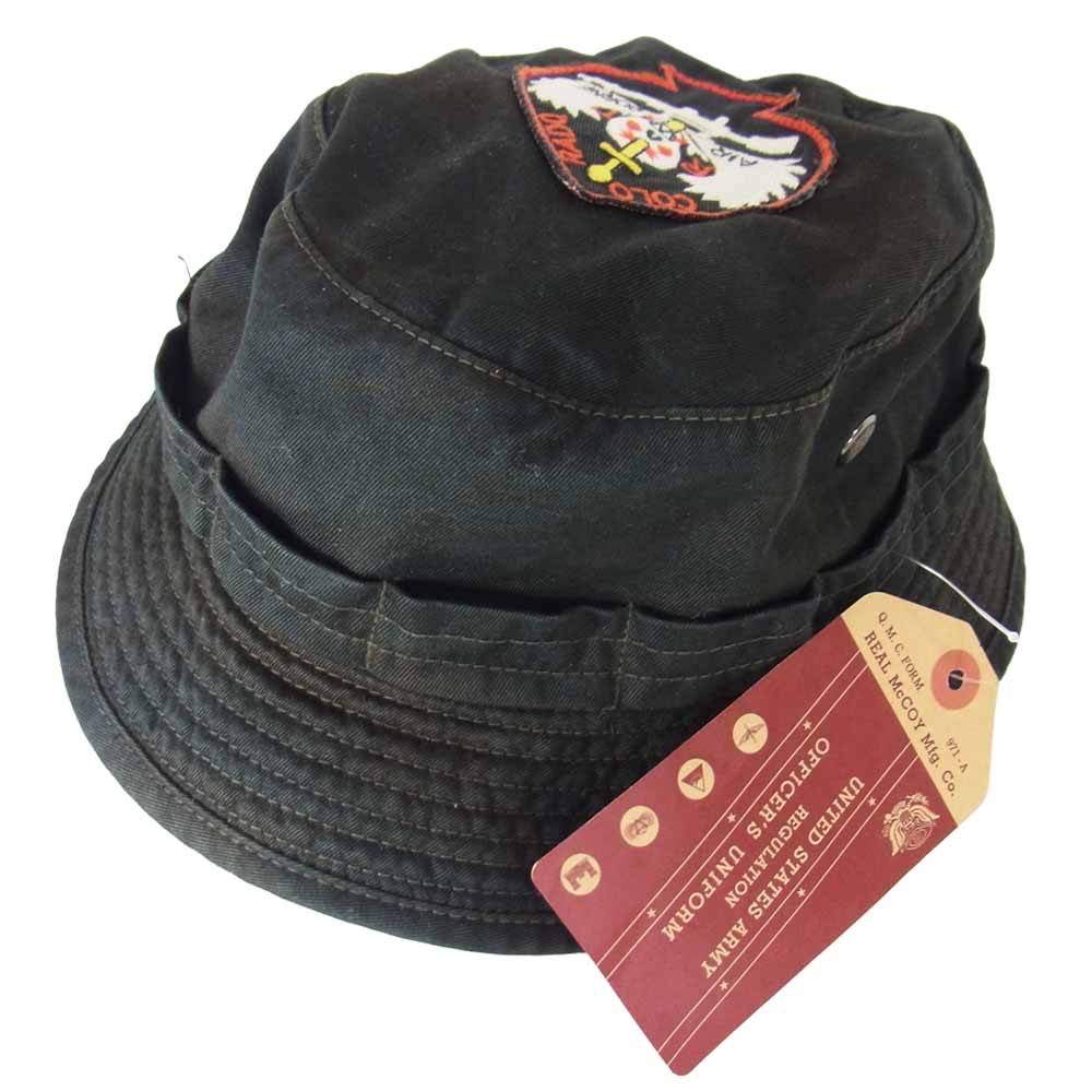 The REAL McCOY'S ザリアルマッコイズ MA13003 BLACK DYED TIGER BOONIE HAT ブーニー ハット ブラック系 7 5/8【中古】