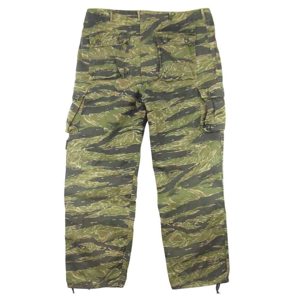 The REAL McCOY'S ザリアルマッコイズ MP13001 TIGER TADPOLE TROUSERS タイガー カモ タッド ポール トラウザーズ カーゴ パンツ  カーキ系 XL【中古】