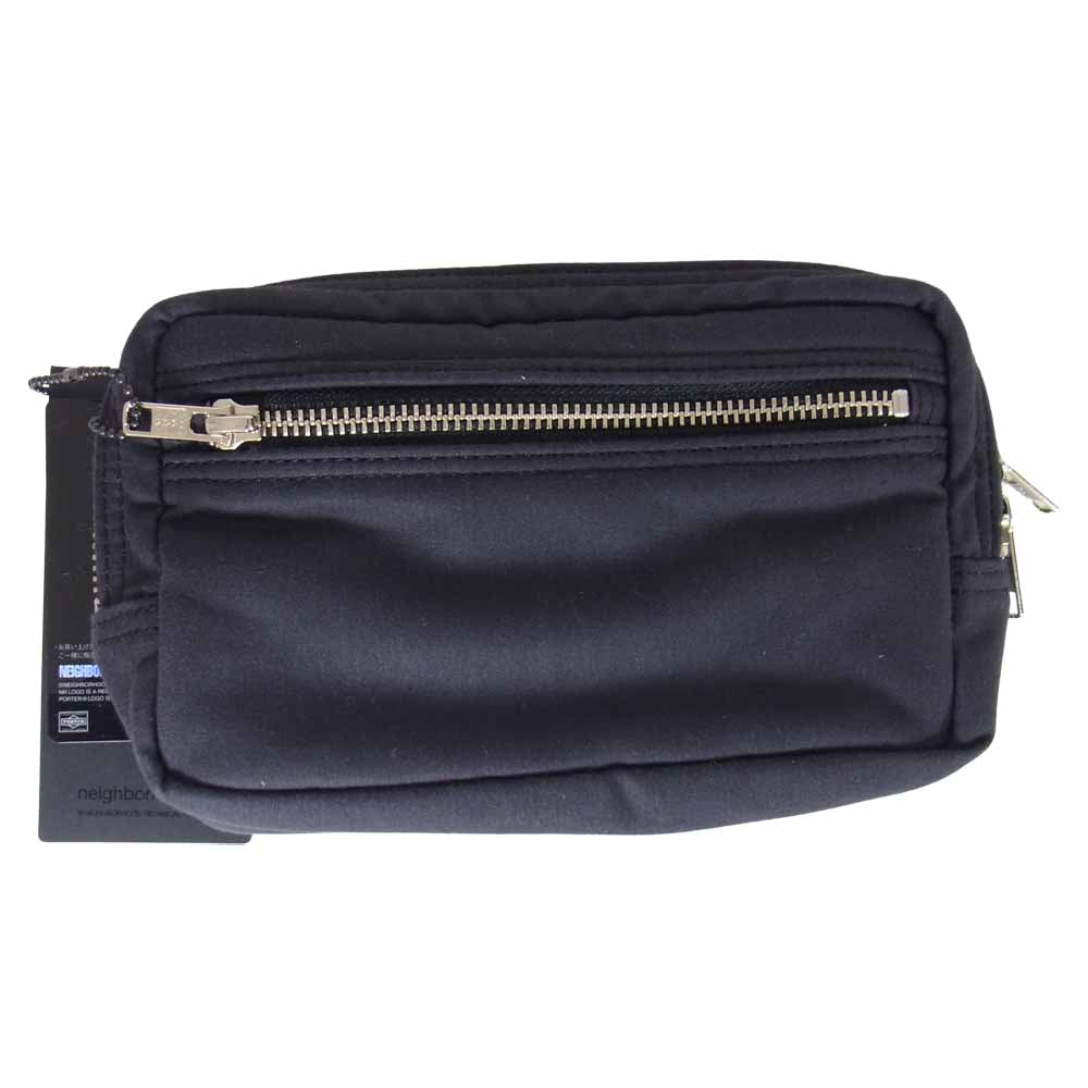 NEIGHBORHOOD ネイバーフッド 211YSPTN-AC02 × PORTER ポーター NHPT POUCH ポーチ ブラック ブラック系【極上美品】【中古】