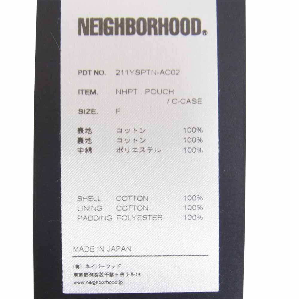 NEIGHBORHOOD ネイバーフッド 211YSPTN-AC02 × PORTER ポーター NHPT POUCH ポーチ ブラック ブラック系【極上美品】【中古】
