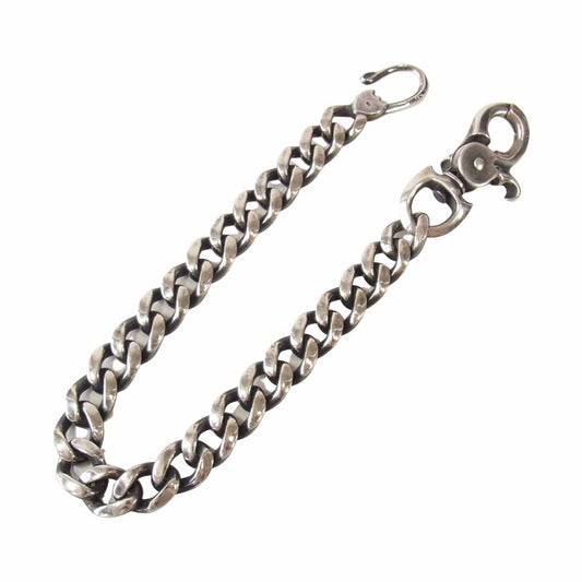 RUDE GALLERY ルードギャラリー × ARGENT GLEAM アージェント グリーム スカル ウォレットチェーン シルバー系【中古】