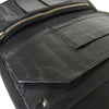 TRAVIS WALKER トラヴィスワーカー Tribal Cross Wallet トライバル クロス レザー ウォレット ブラック系【中古】