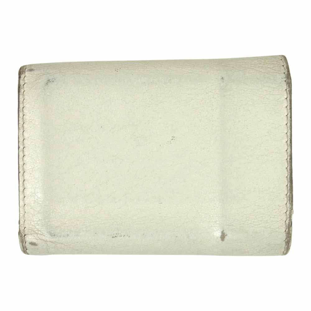 BALENCIAGA バレンシアガ 505055 EVERYDAY エブリデイ ミニウォレット スナップボタン 財布 オフホワイト系【中古】