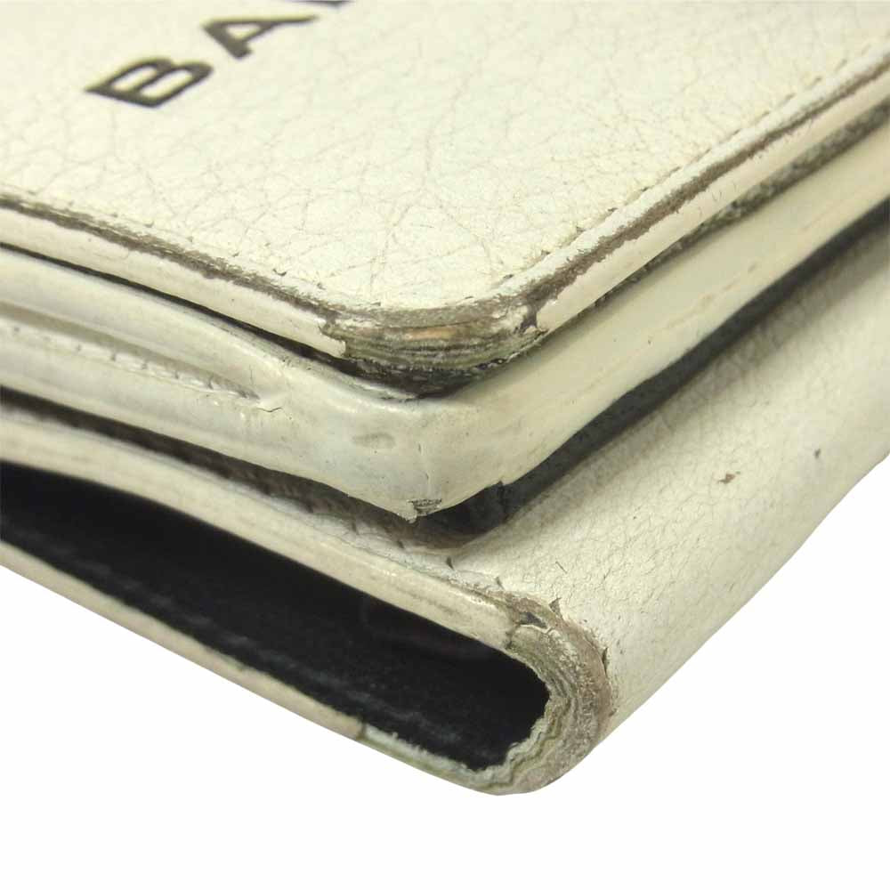 BALENCIAGA バレンシアガ 505055 EVERYDAY エブリデイ ミニウォレット スナップボタン 財布 オフホワイト系【中古】