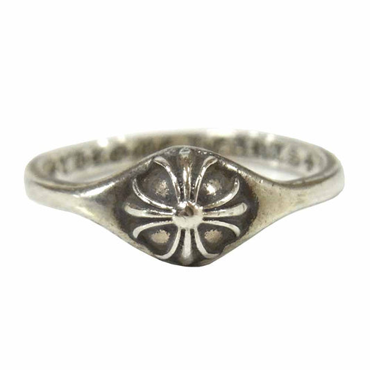 CHROME HEARTS クロムハーツ（原本無） バブルガム ミニハーフ クロスボール リング シルバー925 シルバー系 7号【中古】