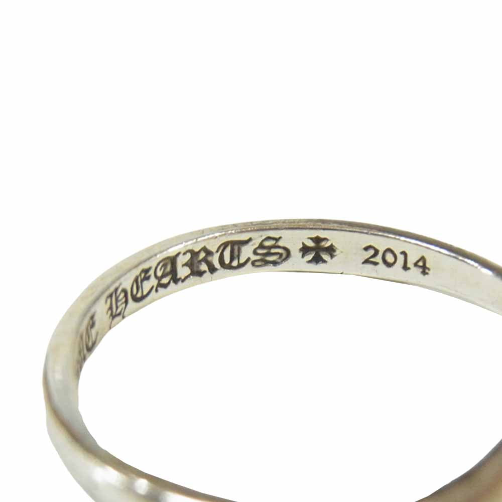 CHROME HEARTS クロムハーツ（原本無） バブルガム ミニハーフ クロスボール リング シルバー925 シルバー系 7号【中古】