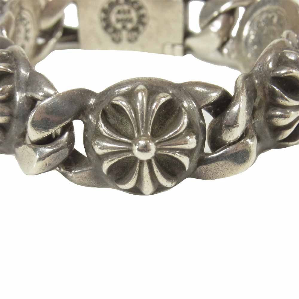 CHROME HEARTS クロムハーツ（原本無） 5LINK 5リンク ID クロスボール ブレスレット シルバー925 シルバー系【中古】