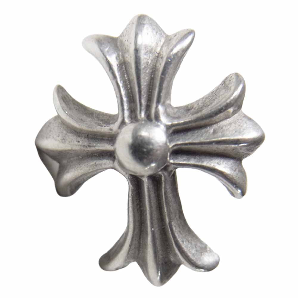 CHROME HEARTS クロムハーツ（原本無） No2 クロス スタッド ピアス シルバー系【中古】
