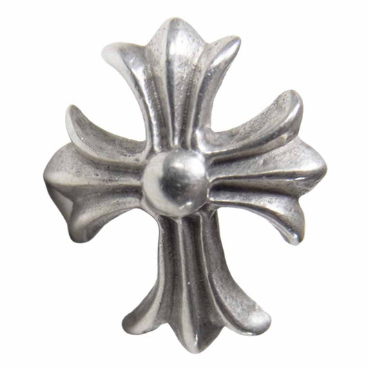 CHROME HEARTS クロムハーツ（原本無） No2 クロス スタッド ピアス シルバー系【中古】