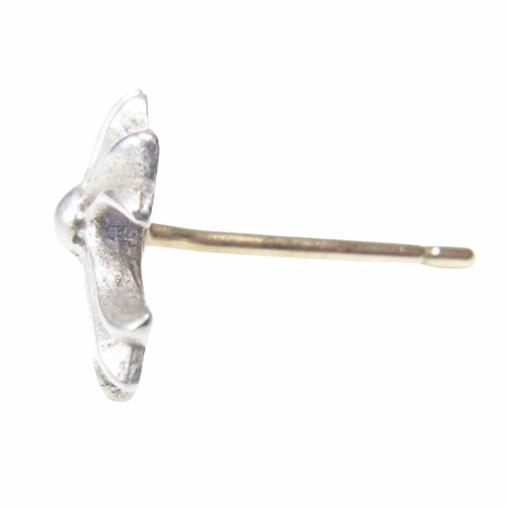 CHROME HEARTS クロムハーツ（原本無） No2 クロス スタッド ピアス シルバー系【中古】