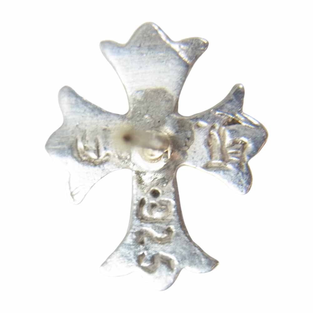 CHROME HEARTS クロムハーツ（原本無） No2 クロス スタッド ピアス シルバー系【中古】