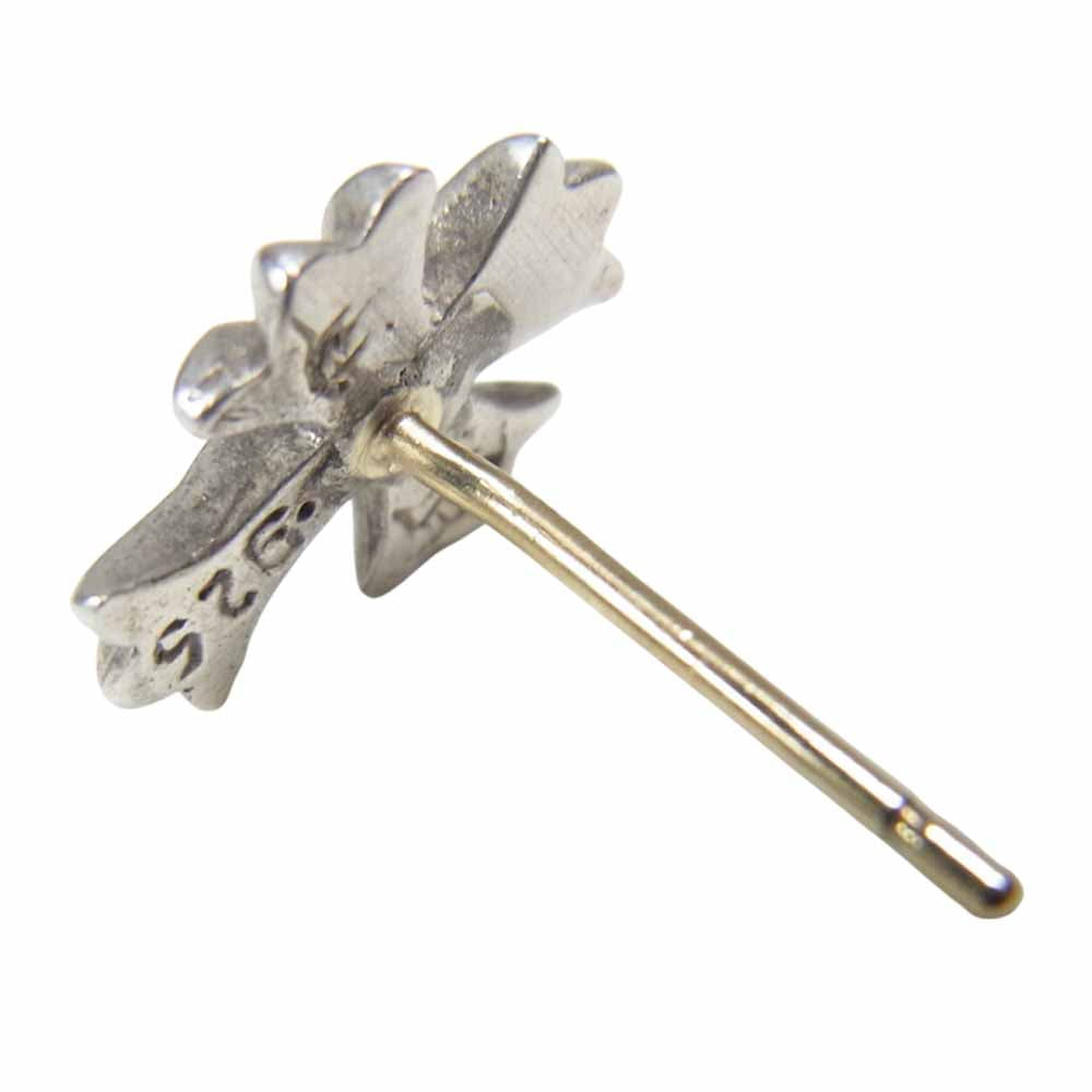 CHROME HEARTS クロムハーツ（原本無） No2 クロス スタッド ピアス シルバー系【中古】