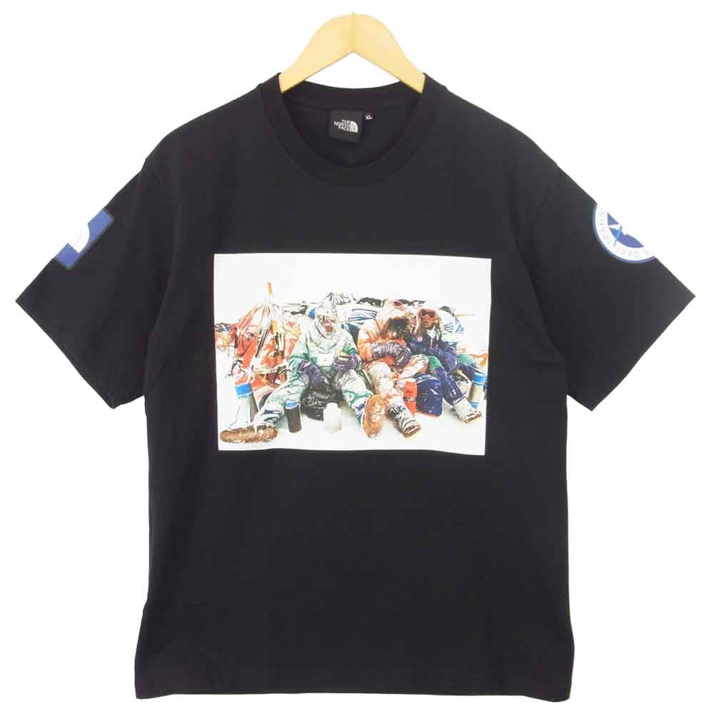 THE NORTH FACE ノースフェイス NT81930R S/S Trans Antarctica Tee ショートスリーブトランスアンター Tシャツ ブラック系 XL【美品】【中古】