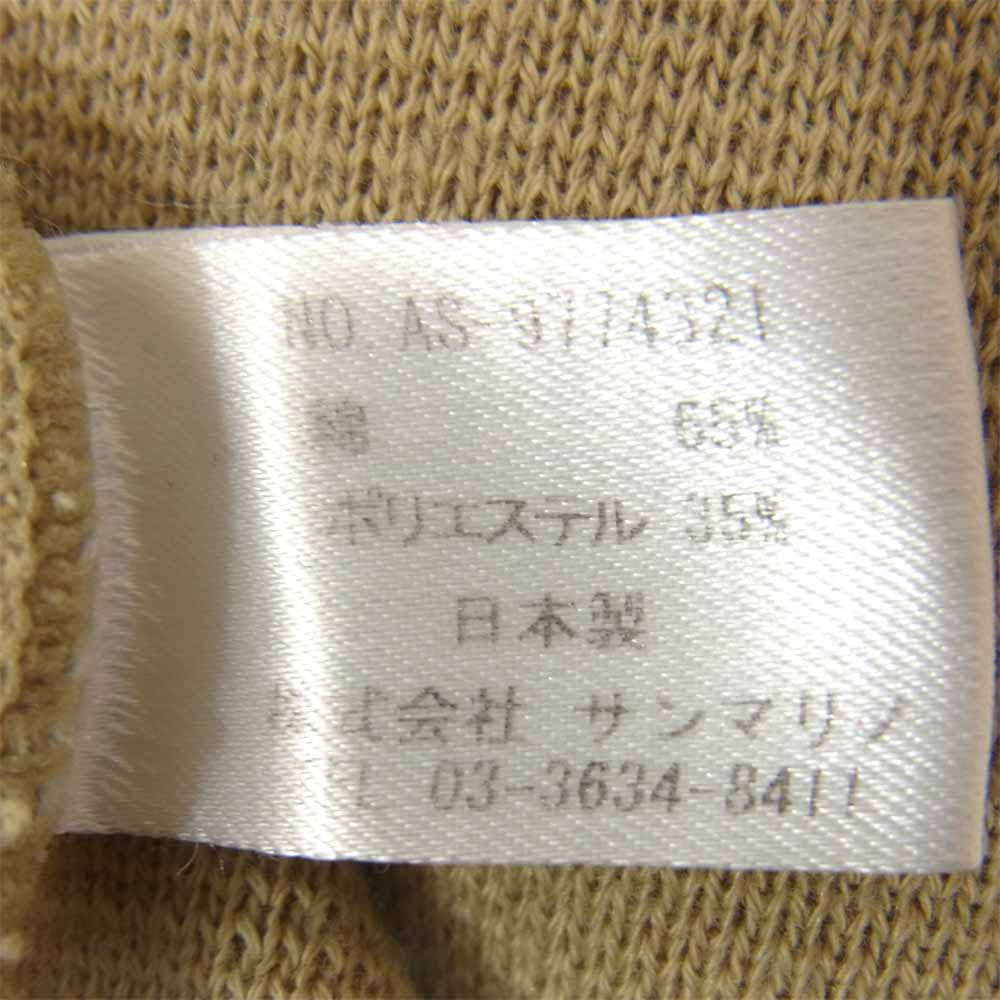 エンドレスサマー as-9774321 TES ロゴ刺繍 クルーネック ニット ベージュ系 L【中古】