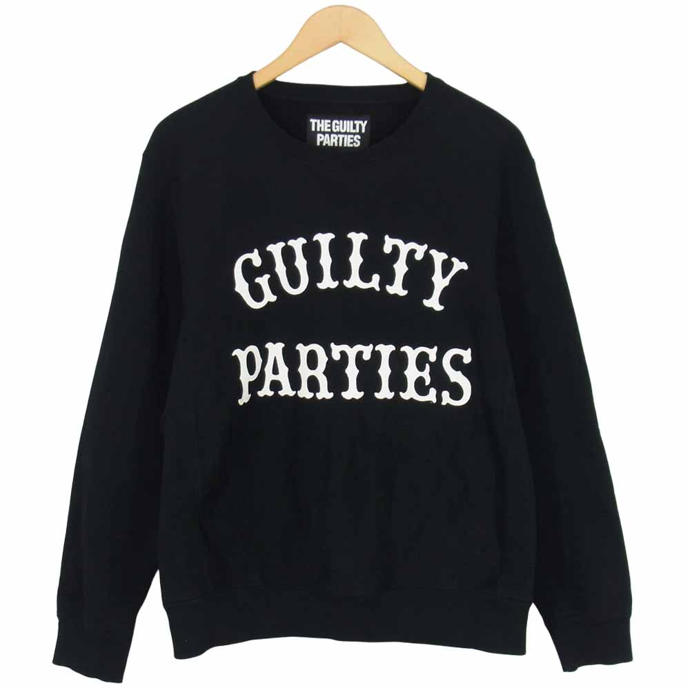 WACKO MARIA ワコマリア GUILTY PARTIES ロゴ プリント スウェット トレーナー ブラック系 M【中古】