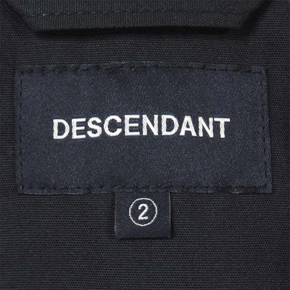 DESCENDANT ディセンダント 21SS  211BRDS-SHM05 B.C WORK LS SHIRT ロゴ 刺繍 長袖 ワーク シャツ ネイビー系 2【極上美品】【中古】