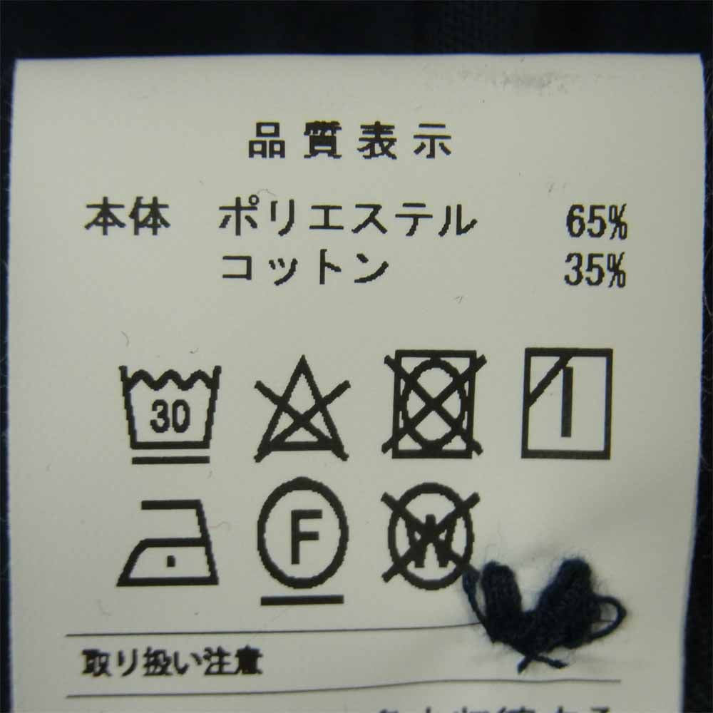 DESCENDANT ディセンダント 21SS  211BRDS-SHM05 B.C WORK LS SHIRT ロゴ 刺繍 長袖 ワーク シャツ ネイビー系 2【極上美品】【中古】