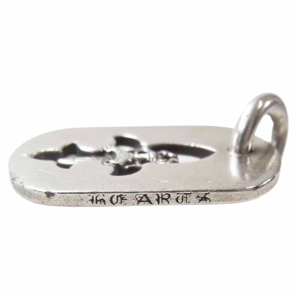 CHROME HEARTS クロムハーツ（原本無） DOGTAG CUT OUT CROSS DAGGER ドッグタグ カット アウト クロス ダガー シルバー系【中古】