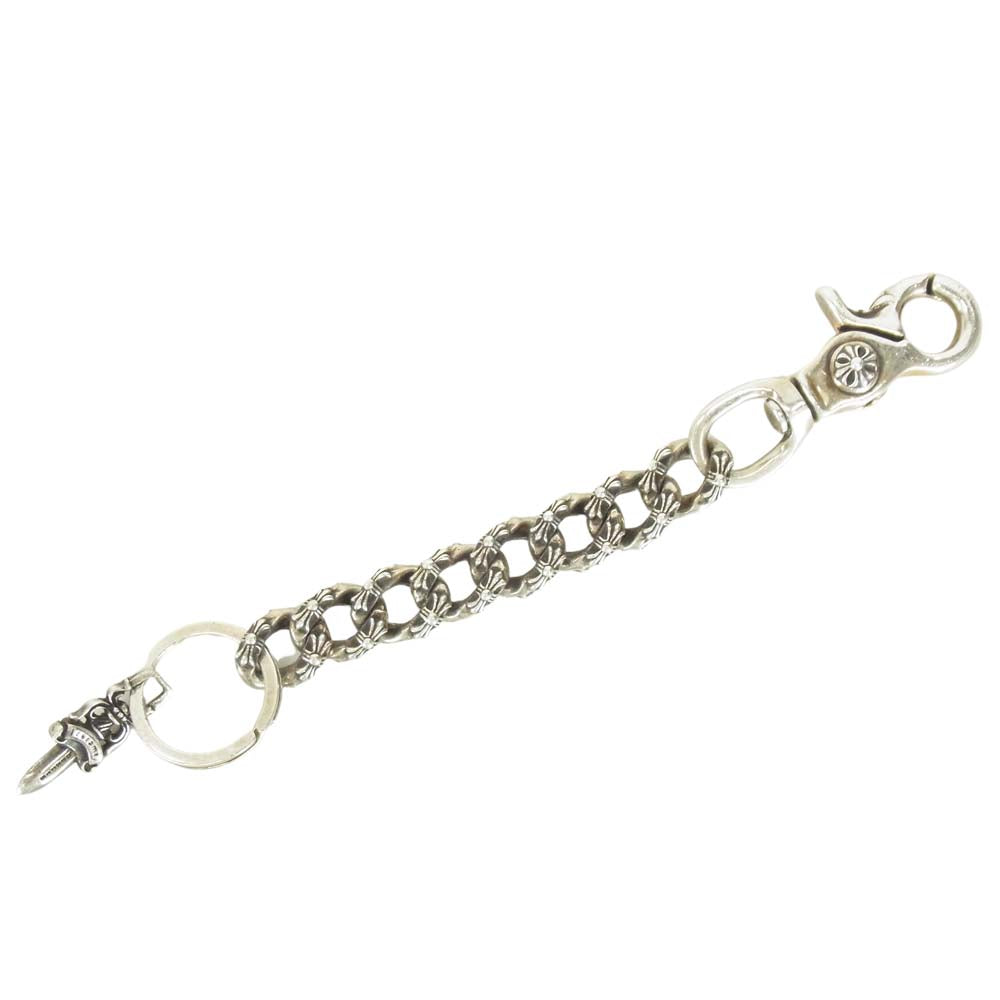 CHROME HEARTS クロムハーツ（原本無） Fancy link ロング ファンシーリンク キーチェーン シルバー【中古】