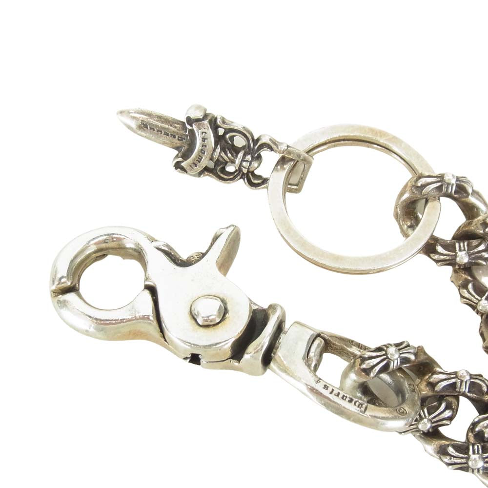 CHROME HEARTS クロムハーツ（原本無） Fancy link ロング ファンシーリンク キーチェーン シルバー【中古】
