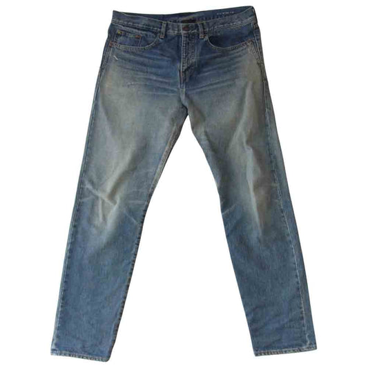 SAINT LAURENT サンローラン 500170 YA862 国内正規品 日本製 classic straight クラシック ストレート デニム パンツ インディゴブルー系 33【中古】