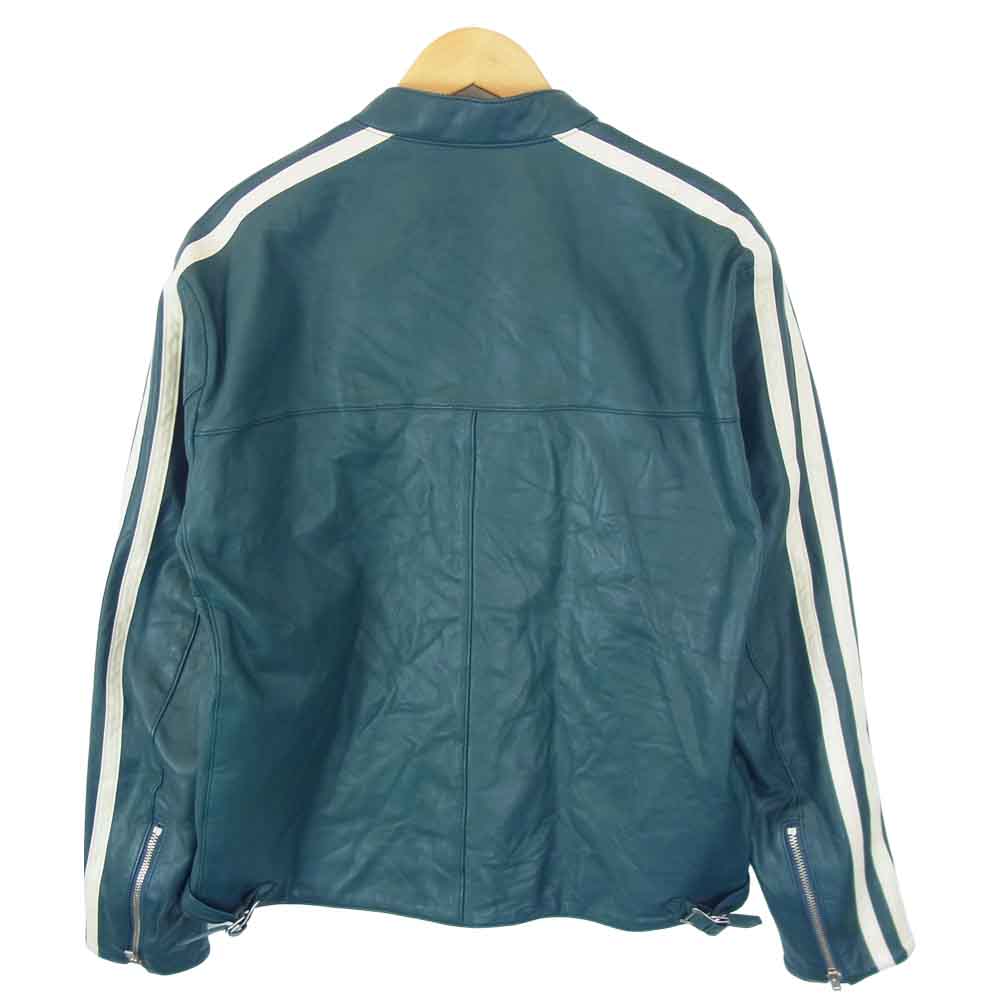 HYSTERIC GLAMOUR ヒステリックグラマー 02203LB02 ゴートレザー スポーツ ジャケット グリーン系 L【美品】【中古】