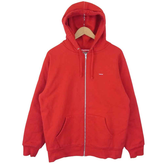 Supreme シュプリーム 16AW Small Box Logo Thermal Zip Sweat レッド系 L【中古】