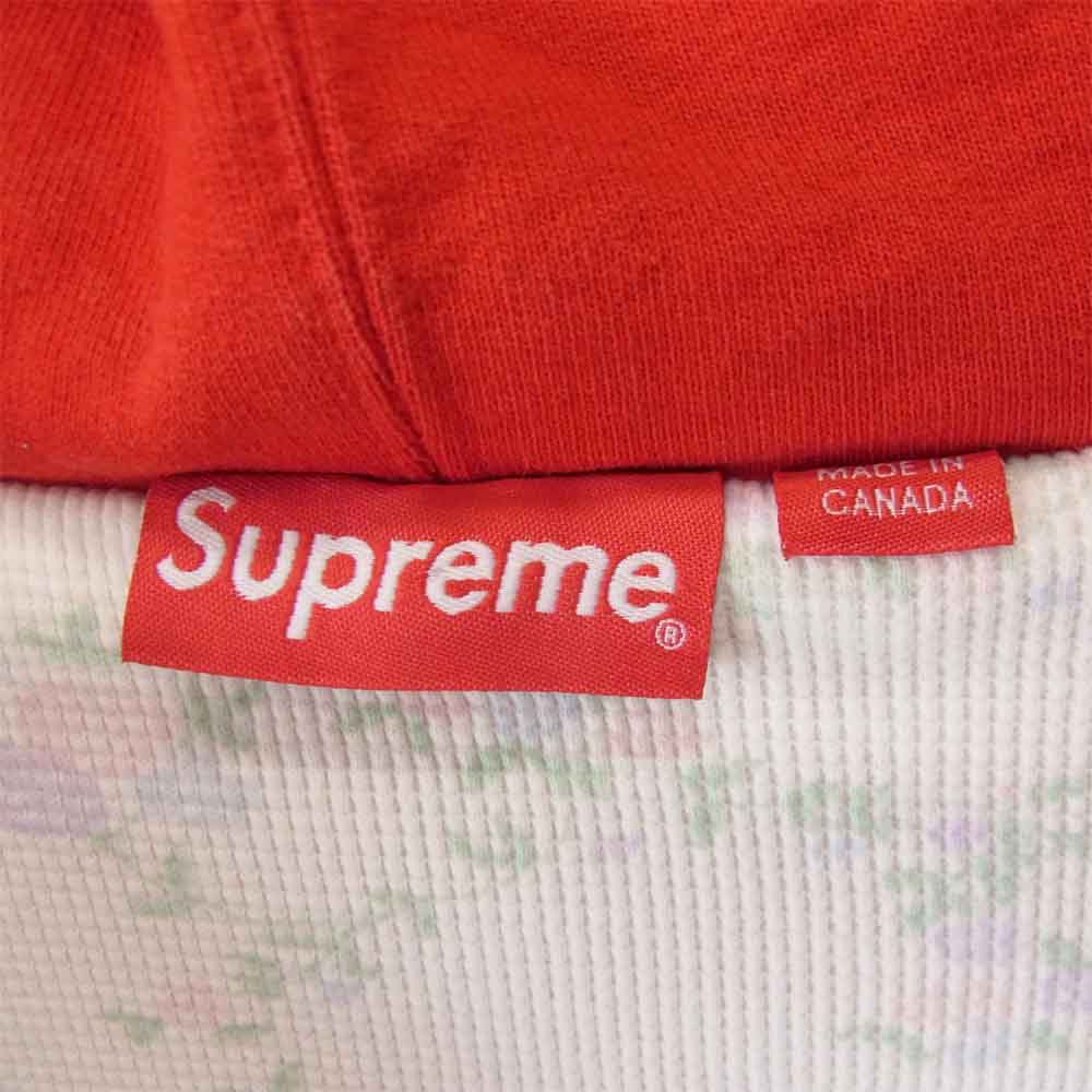 Supreme シュプリーム 16AW Small Box Logo Thermal Zip Sweat レッド系 L【中古】