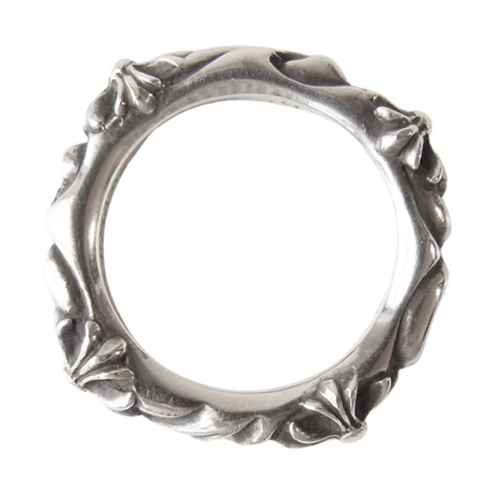 CHROME HEARTS クロムハーツ（原本無） SBT BAND RING バンド リング シルバー系 14【中古】
