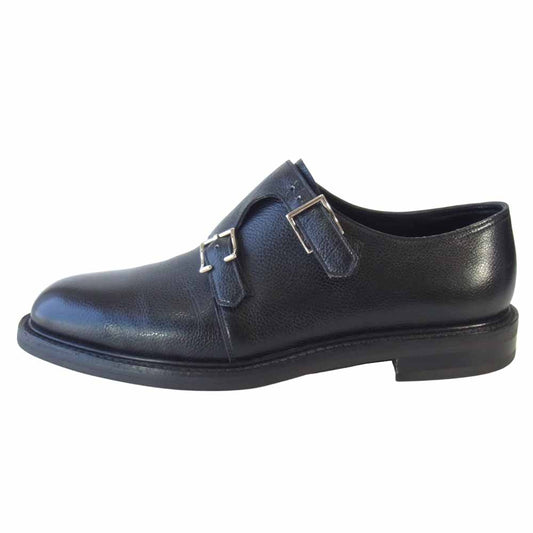 John Lobb ジョンロブ MORVAL モーヴァル ダブル モンク ストラップ シューズ ブラック系【中古】