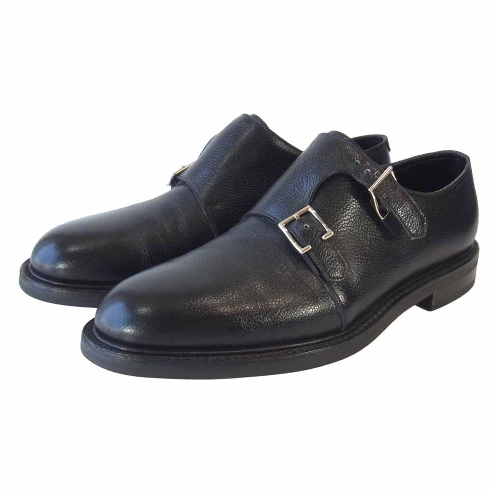 John Lobb ジョンロブ MORVAL モーヴァル ダブル モンク ストラップ シューズ ブラック系【中古】