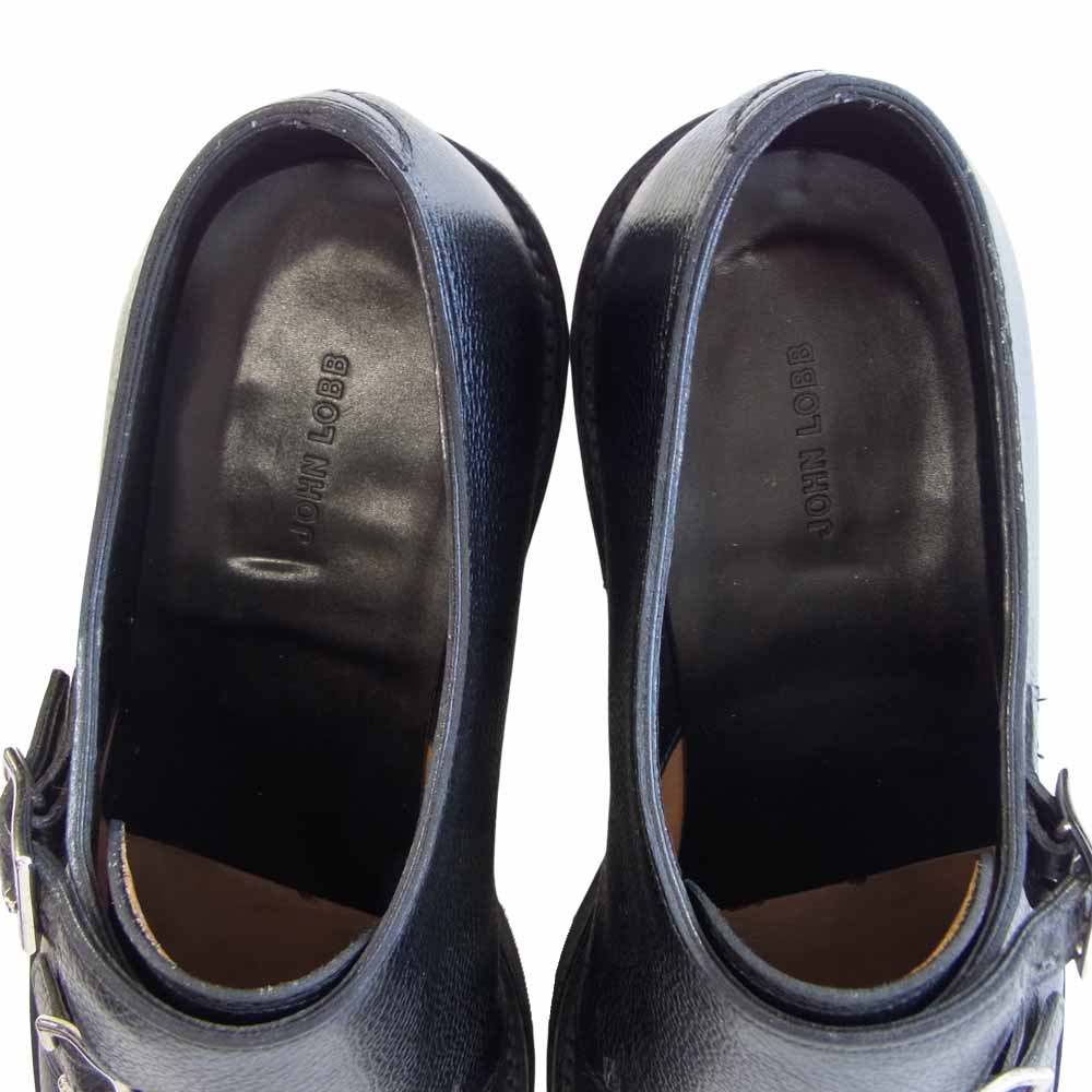 John Lobb ジョンロブ MORVAL モーヴァル ダブル モンク ストラップ シューズ ブラック系【中古】