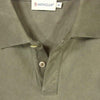 MONCLER モンクレール MAGLIA POLO MANICA CORTA USED加工 半袖 ポロシャツ グレー系 S【中古】