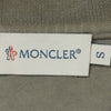 MONCLER モンクレール MAGLIA POLO MANICA CORTA USED加工 半袖 ポロシャツ グレー系 S【中古】