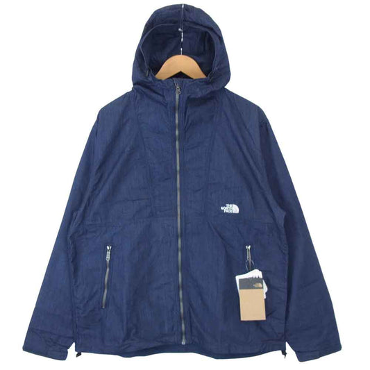 THE NORTH FACE ノースフェイス NP22136 Nylon Denim Compact Jacket ナイロン デニム コンパクト ジャケット インディゴブルー系 XL【新古品】【未使用】【中古】