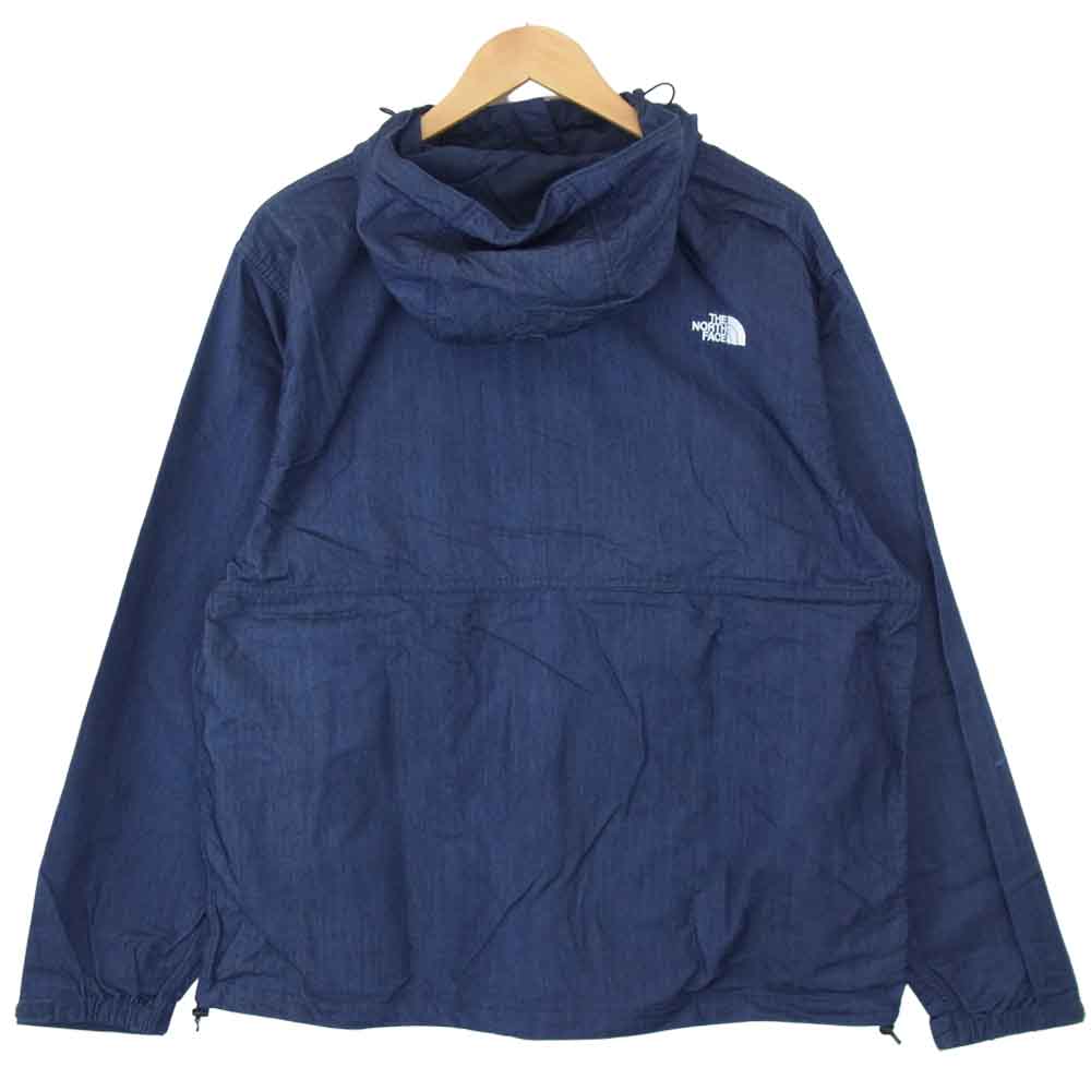 THE NORTH FACE ノースフェイス NP22136 Nylon Denim Compact Jacket ナイロン デニム コンパクト ジャケット インディゴブルー系 XL【新古品】【未使用】【中古】