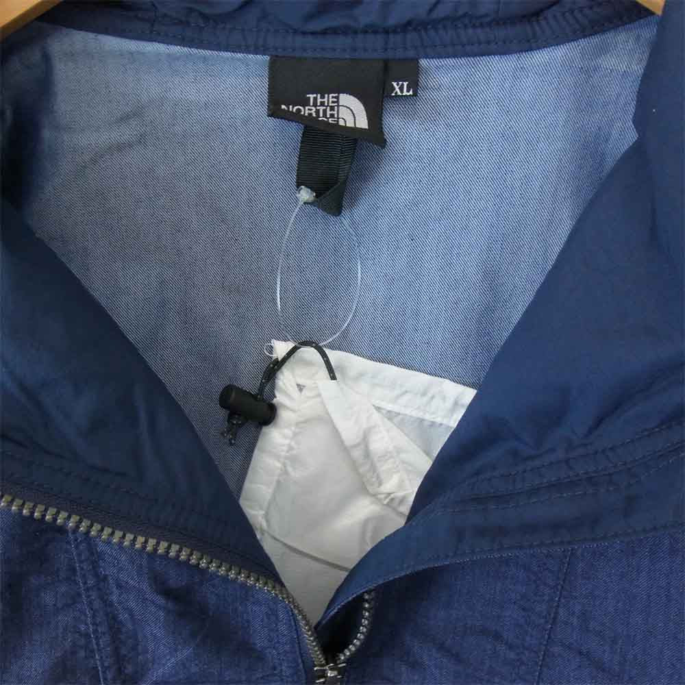 THE NORTH FACE ノースフェイス NP22136 Nylon Denim Compact Jacket ナイロン デニム コンパクト ジャケット インディゴブルー系 XL【新古品】【未使用】【中古】