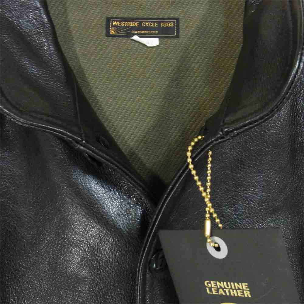 ウエストライド WATSONVILLE LEATHER COAT ワトソンビル レザー コート ブラック系 42【美品】【中古】