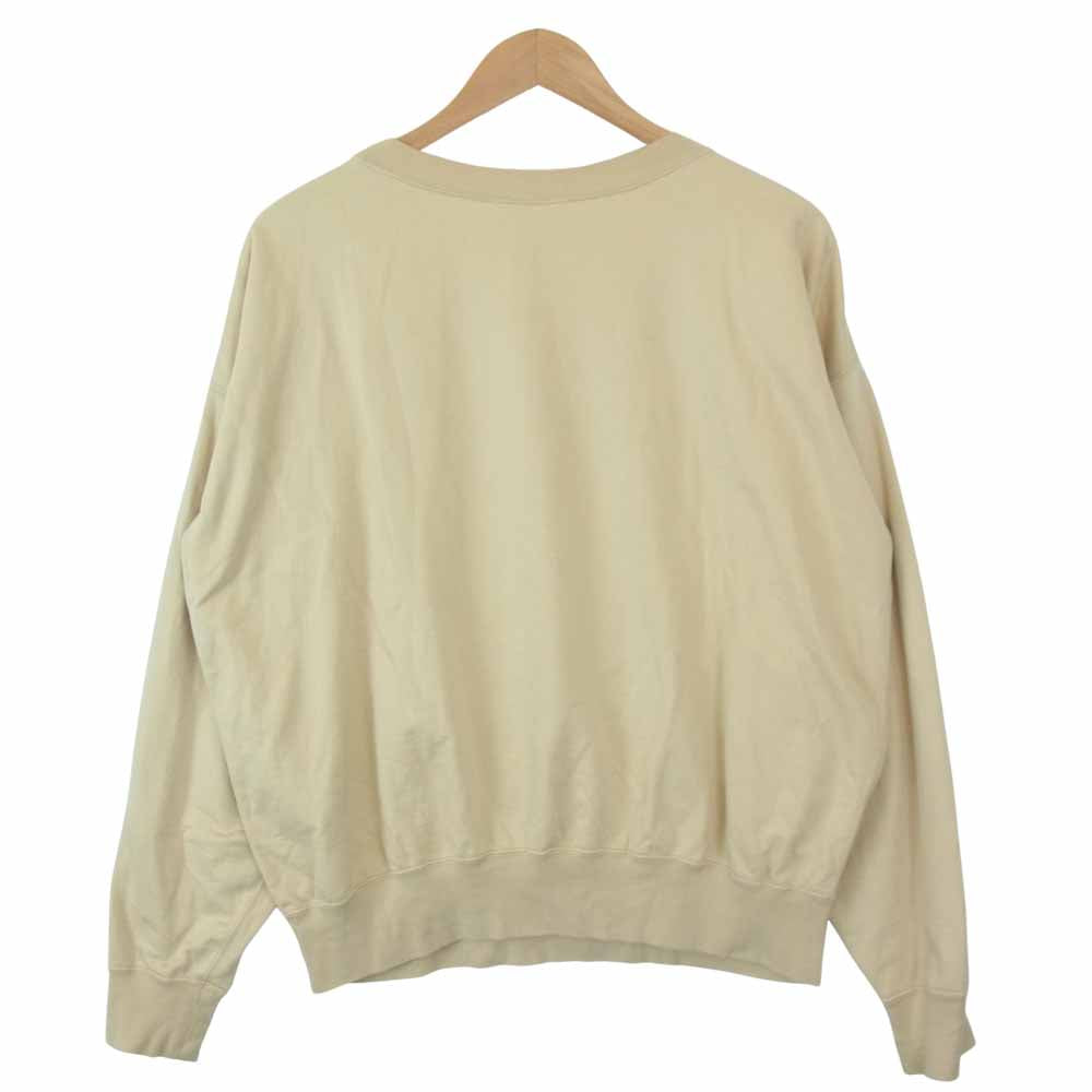 AURALEE オーラリー A7SP01NU SUPER HIGH GAUGE SWEAT BIG P/O プルオーバー スウェット ベージュ系 オフホワイト系 3【中古】