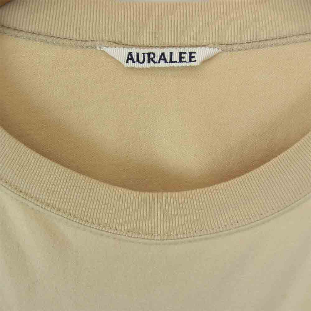 AURALEE オーラリー A7SP01NU SUPER HIGH GAUGE SWEAT BIG P/O プルオーバー スウェット ベージュ系 オフホワイト系 3【中古】