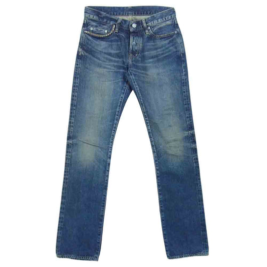 HYSTERIC GLAMOUR ヒステリックグラマー 0233AP04 DS加工 スタッズ デニム スリム ストレート パンツ インディゴブルー系 29【中古】