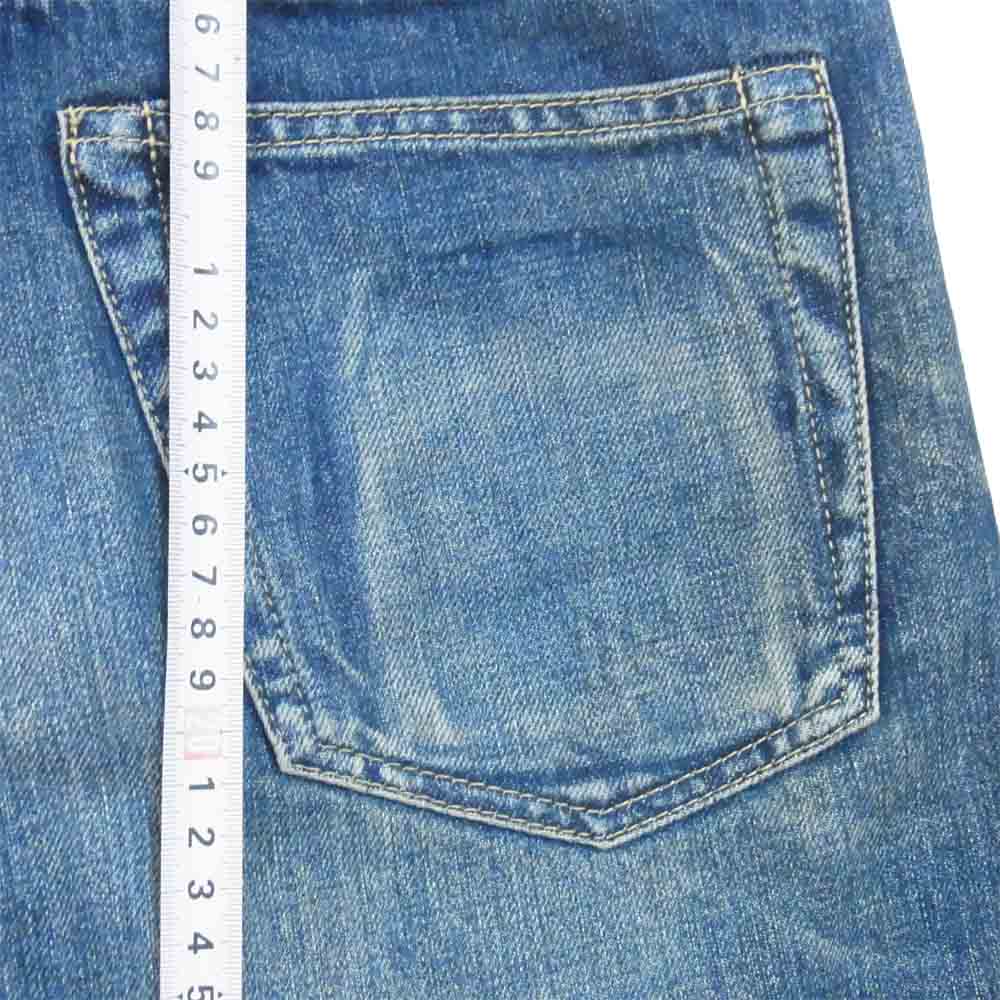 HYSTERIC GLAMOUR ヒステリックグラマー 0233AP04 DS加工 スタッズ デニム スリム ストレート パンツ インディゴブルー系 29【中古】