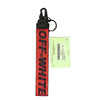 OFF-WHITE オフホワイト OMNF001F186470042000 インダストリアル キーチェーン キーループ RED NO COLOR キーホルダー レッド系【極上美品】【中古】