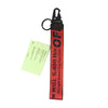 OFF-WHITE オフホワイト OMNF001F186470042000 インダストリアル キーチェーン キーループ RED NO COLOR キーホルダー レッド系【極上美品】【中古】