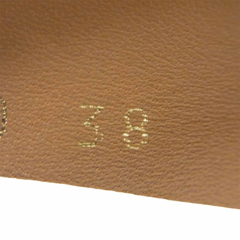 MARTIN MARGIELA マルタンマルジェラ 58WL0070 足袋 タビ パンプス レディース ヒール ライトブラウン系 38【極上美品】【中古】